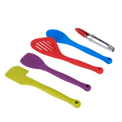 Colourworks 5-Piece Silicone Cooking Utensils Set