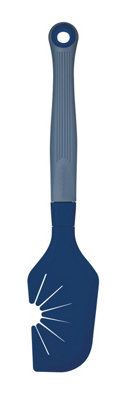 Colourworks Brights Navy "The Swip" Whisk and Bowl Scraper