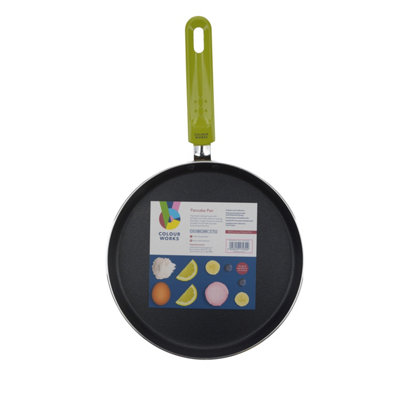 Colourworks Green Crepe Pan with Soft Grip Handle