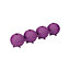 Colourworks Sphere Ice Cube Moulds in Gift Box, LFGB-Grade Silicone - Purple