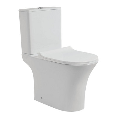 Colsen Rimless Close Coupled Toilet With Soft Close Seat