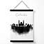 Columbia Watercolour Skyline City Medium Poster with Black Hanger