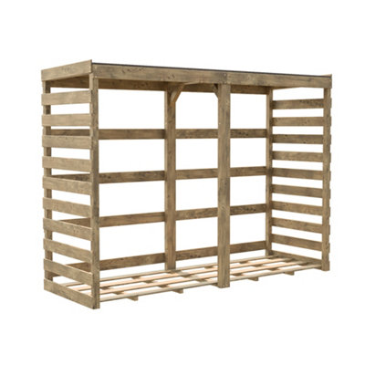 Columbus XL Wooden Log Store 8 x 3 - 3