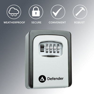 Combination Dial Key Safe Outdoor Waterproof Wall Mounted Key Storage ...