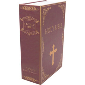 Combination Lock Discreet Bible Book Hidden Cash Document Valuables Safe Box