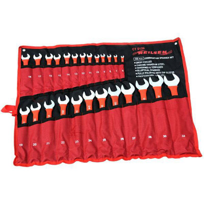 Combination Spanner Set, 25pc 6mm-32mm, Drop Forged (Neilsen CT0126)