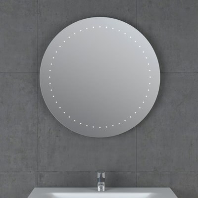 Battery operated 2024 round mirror