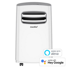 Comfee 9000 BTU Portable Air Conditioner, Dehumidifier - WiFi, App & Smart Home, 24H Timer, 4-Mode Control, Window Exhaust Kit