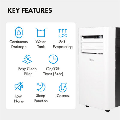 Comfee Economy 9000BTU Portable Air Conditioning Unit - MPPHH7-09CRN7