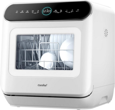Portable Countertop Dishwasher – Compact, 3 Wash Programs, 110V For Apartments, Dorms & RVs