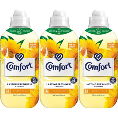 Comfort Fabric Laundry Conditioner Sunshiny Days 990ml Pack of 3