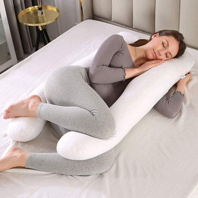 Comfort Microfibre U Shaped Pregnancy Pillow for Maternity, Breastfeeding 9 FT