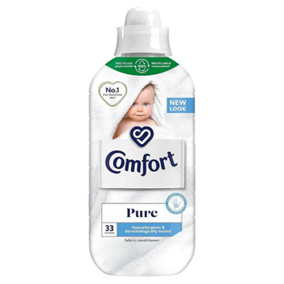 Comfort Pure Fabric Conditioner Hypoallergenic 33 Washes 990ml