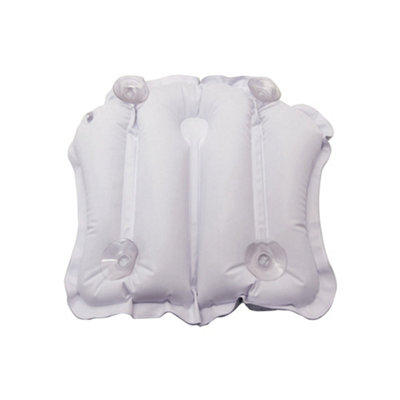 Comfortable Inflatable Bath Cushion with Suction Cups for Neck and ...