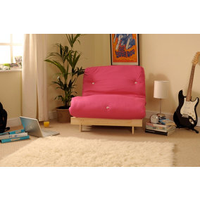 Comfy Living 2ft6 Futon Set in Pink