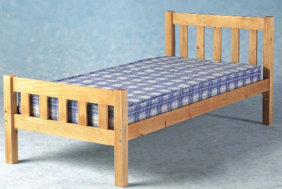 Comfy Living 3ft Carlow Bed Frame in Caramel