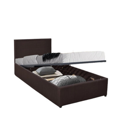 Chocolate ottoman outlet with storage