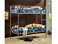 Comfy Living 3ft Saffron Single Twin Sleeper Metal Bunk Bed