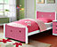 Comfy Living 3ft Star Bed in Pink