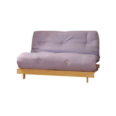 Comfy Living 4ft Futon Set in Lilac DIY at B&Q