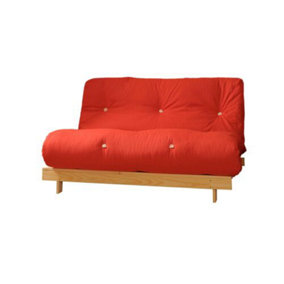 Comfy Living 4ft6 Futon Set in Red