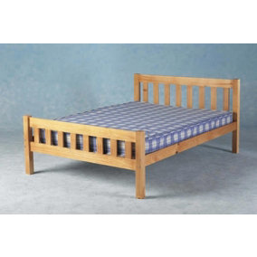 Comfy Living 5ft Carlow Bed Frame in Caramel