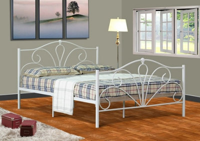 Comfy Living 5ft Emmie Metal Bed Frame