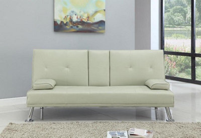 Comfy Living Bluetooth Verona Sofa Bed in Cream