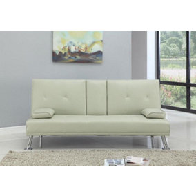 Comfy Living Bluetooth Verona Sofa Bed in Cream