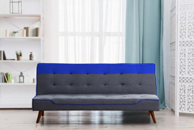 Comfy Living Chicago Sofa Bed in Blue