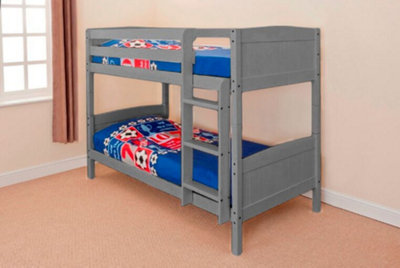 Comfy Living Christopher Bunk Bed in Grey