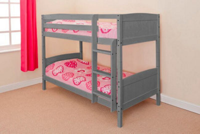 Comfy Living Christopher Bunk Bed in Grey