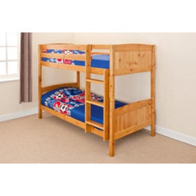 Comfy Living Christopher Bunk Bed in Pine