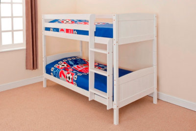Comfy Living Christopher Bunk Bed in White