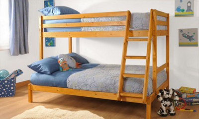 Comfy Living Durleigh Triple Bunk bed in Caramel