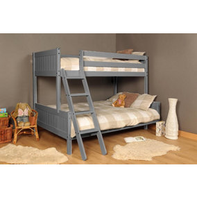 Comfy Living Enmore Triple Bunk bed in Grey