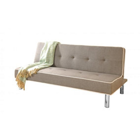 Comfy Living Meribel Fabric Sofa Bed in Grey