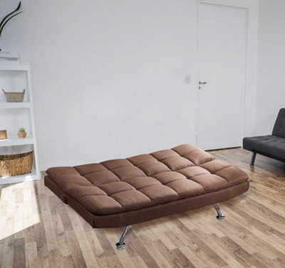 Comfy Living Oakland Sofa Bed in Brown