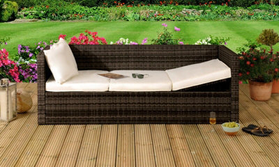 Rattan sun loungers discount b&q