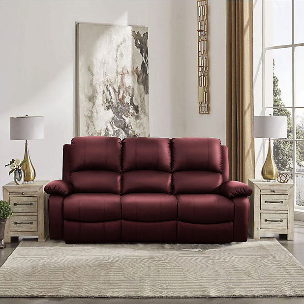 Comfy Living Reclining Faux Leather
