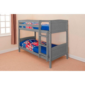Comfy Living Shorty Christopher Bunk Bed in Grey