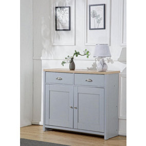 Comfy Living Wooden Compact Sideboard Available in Grey/Oak