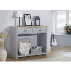 Comfy Living Wooden Console Hall Table Available in Grey/Oak