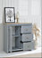 Comfy Living Wooden Multi Unit Available in Grey/Oak