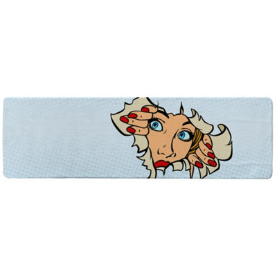 Comic cartoon pop art retro Designer Runner Special Soft Home Rug