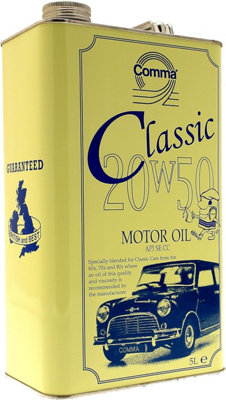 Comma 20W/50 Premium Vintage Classic Motor Oil Car Performance Old ...