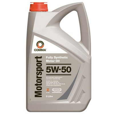 Comma Engine Oil Motorsport 5W-50 Fully Synthetic Race Track Road Rally ...