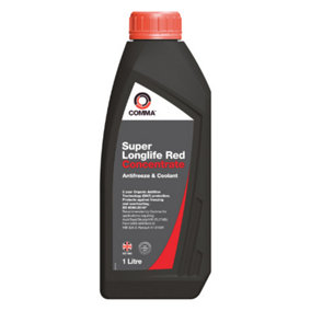 Comma Super Long Life Red Antifreeze Concentrate 1L
