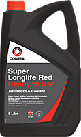 Comma Super Long Life Red Antifreeze Cool Ready To Use 5L