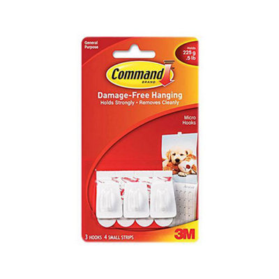 Command 17066 Adhesive General Purpose Hooks - 3PC